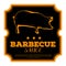 Isolated barbecue label