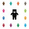 Isolated Bear Icon. Plush Vector Element Can Be Used For Plush, Cuddly, Bear Design Concept.