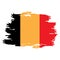 Isolated Belgian flag