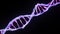 Isolated binary Digital Plexus DNA molecule strand Loop pink purple violet alpha
