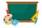 Isolated blackboard of school design vector illustration