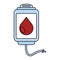 Isolated blood bag icon