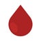 Isolated blood drop icon