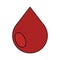 Isolated blood drop icon