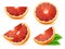 Isolated blood oranges