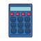 Isolated blue calculator vector design