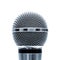 Isolated blue microphone