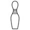 Isolated bowling pin