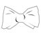 Isolated bowtie outline