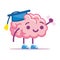 Isolated brain study emoji