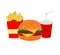 Isolated breakfast fast food icon