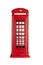 Isolated british phone booth statuette