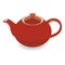 Isolated Brown Clay Tea Pot, Vector Illustration