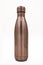 Isolated brown copper stainless steel bottle