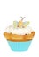 Isolated Butterfly cupcake