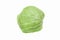 Isolated cabbage on white background with clipping path