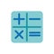 Isolated calculator buttons icon flat vector design