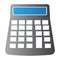 Isolated calculator illustration