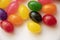 Isolated Candy Jelly Bean Close Up