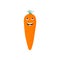 Isolated carrot cute smile characte