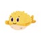 Isolated cartoon of a Blowfish