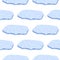 Isolated cartoon blue antarctica ice floe silhouettes. White background. Cold winter doodle backdrop