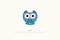 Isolated, cartoon style owl icon
