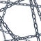 Isolated chain links 3d