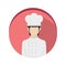 Isolated chef icon