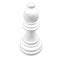 Isolated chess piece 3d illustration