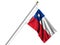 Isolated Chilean Flag