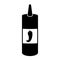 Isolated chili pepper sauce bottle icon