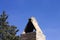 Isolated chimney on the roof - Italian architecture