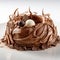 Isolated chocolate dessert, gourmet. Created with generative Ai technology