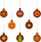 Isolated Christams Tree Ornament Illustrations