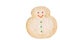 Isolated christmas snowman cookie