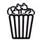Isolated cinema popcorn