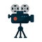Isolated cinema videocamera design