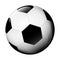 Isolated classic football ball on white vector