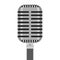 Isolated classic microphone image