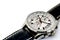 Isolated. Close up. Men`s watches are on a white background. Clockwise