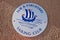 Isolated close up of sign for Elie and Earlsferry Sailing Club with logo