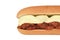 isolated closeup meatball sub sandwich