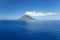 Isolated cloud above Stromboli Island.