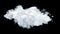 Isolated cloud on transparent background, seamless animation loop, ready of compositing