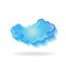 Isolated cloud vector