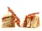 Isolated Club Sandwich with Bacon - Fast Food