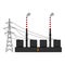 Isolated coal power plant