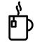 Isolated coffee mug icon