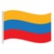 Isolated Colombian flag